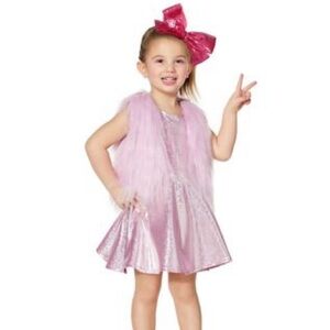 NWT Spirit Halloween JoJo Siwa Boomerang costume dress up toddler girl 3T 4T
